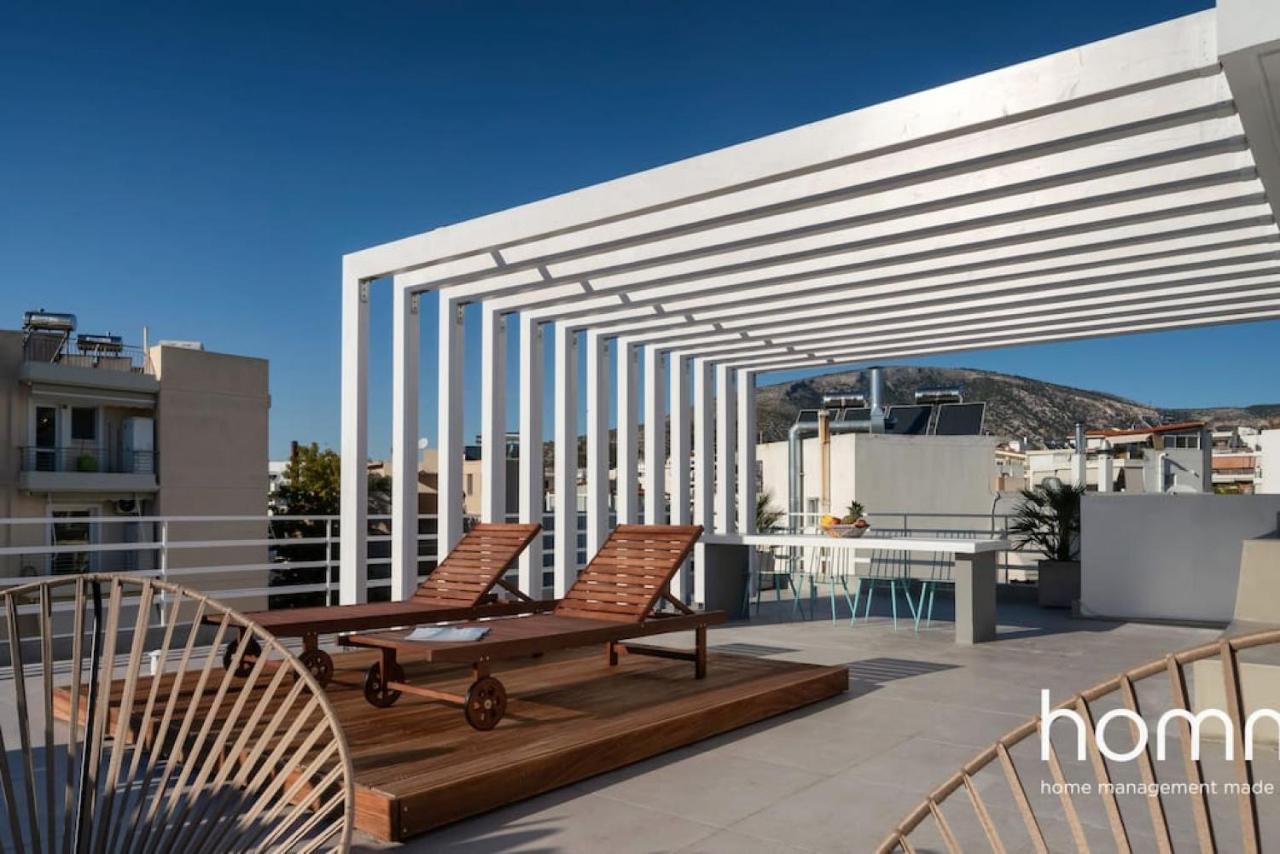 Апартаменти Brand New Homm Penthouse In Ano Glyfada, Dilou Афіни Екстер'єр фото